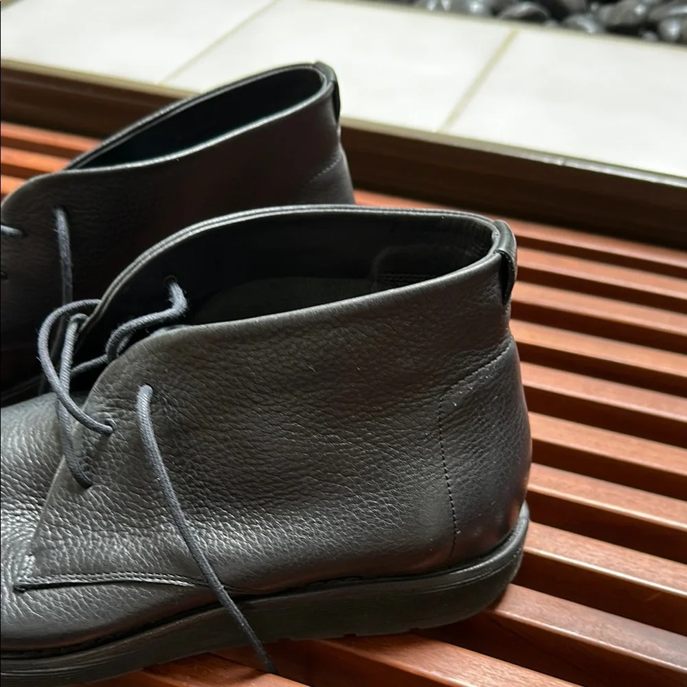 Vince Mens Black Leather Chuka Boots - Picture 7 of 8